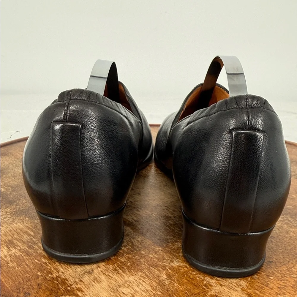 1803 Footwear Shoes Wm 40 US 9* Black Leather Slip On Loafer Academia Luxury
